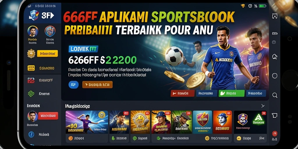 Tampilan menarik aplikasi 666FF dengan berbagai pilihan taruhan olahraga.