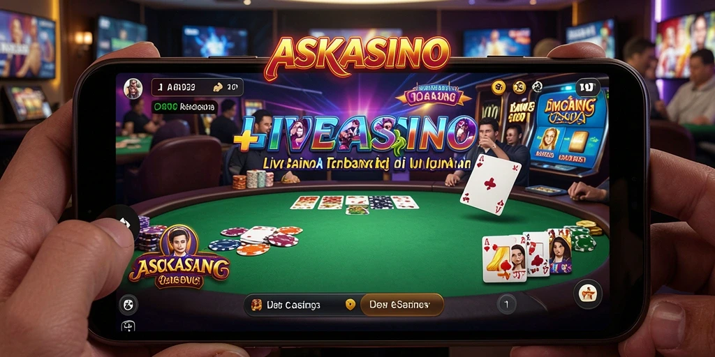 Tampilan gameplay Live Casino yang seru dan interaktif di ASKASINO.