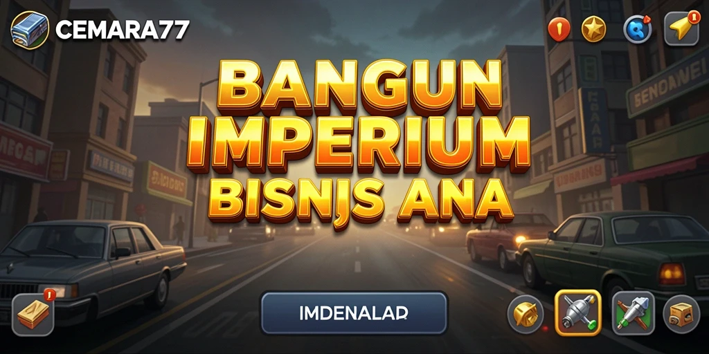 Tampilan menarik gameplay CEMARA77 saat membangun bisnis.
