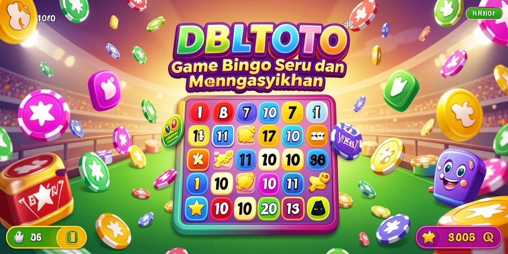 Screenshot utama DBLTOTO menampilkan gameplay Bingo yang seru.
