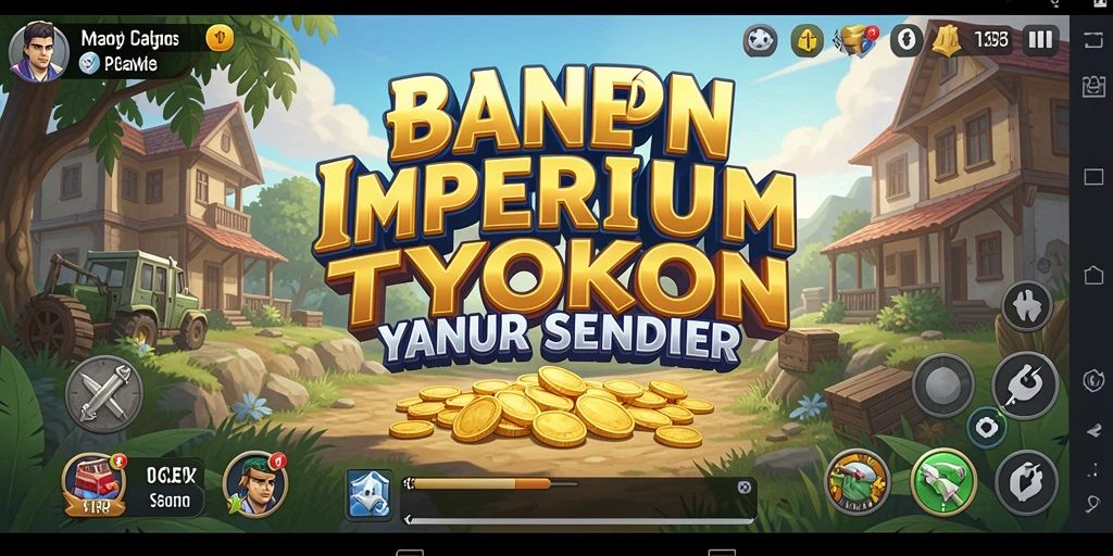 Tampilan gameplay GAMERP yang menggambarkan aktivitas mengelola bisnis Tycoon.