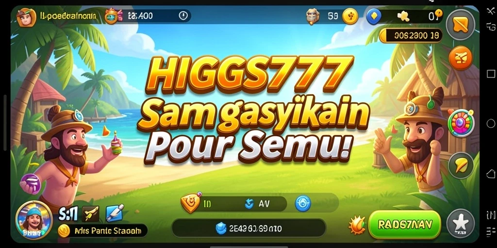Tampilan gameplay yang memukau dan penuh warna di HIGGS777.