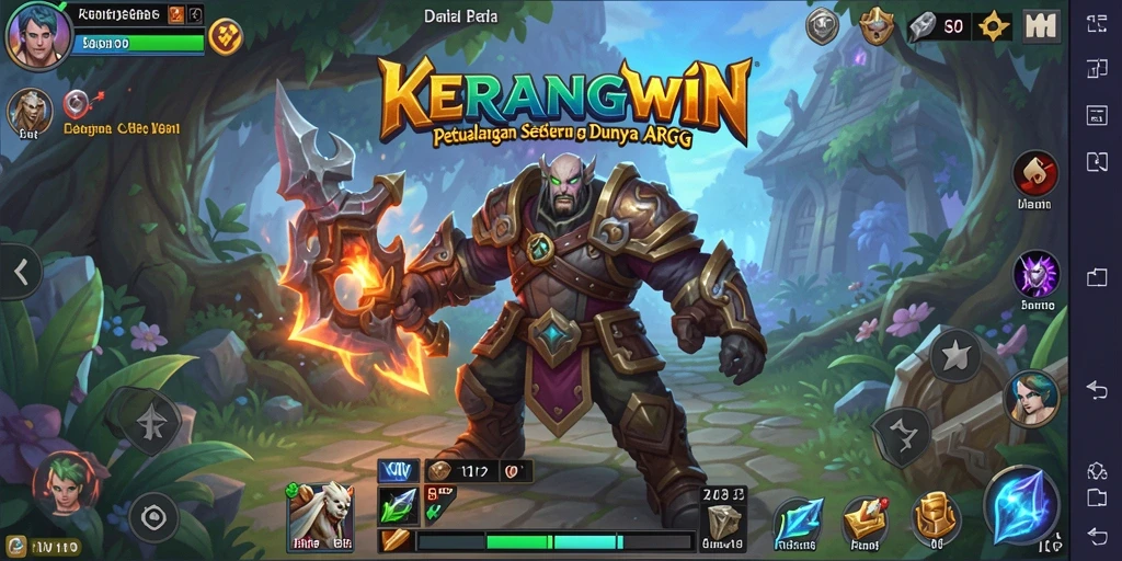 Tampilan gameplay KERANGWIN yang menampilkan aksi petualangan seru.