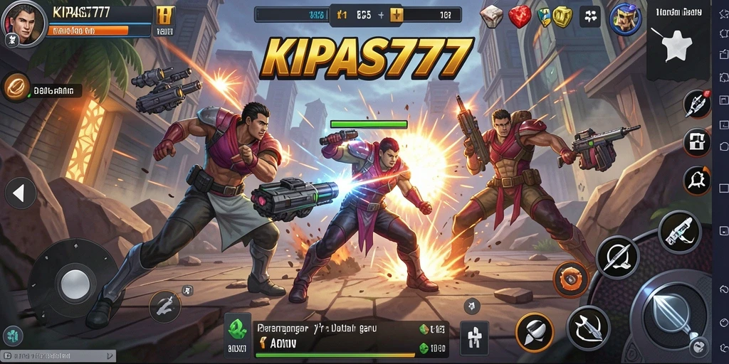 Tangkapan layar aksi seru dari gameplay KIPAS777 yang menantang.