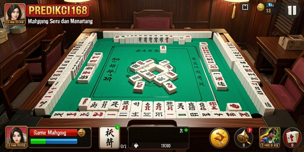 Screenshot PREDIKSI168 yang menunjukkan gameplay Mahjong yang seru.