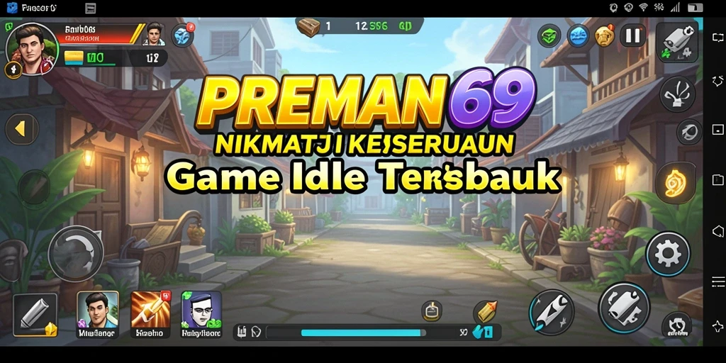 Tampilan gameplay <strong>PREMAN69</strong> yang menonjolkan aksi karakter dalam mode Idle.
