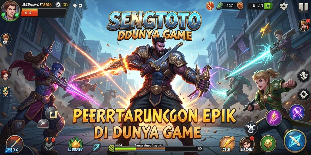 Screenshot SENGTOTO menampilkan pertarungan yang seru dan mendebarkan.
