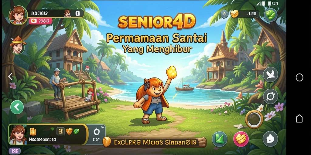 Tampilan gameplay SENIOR4D yang menawan dan menghibur.