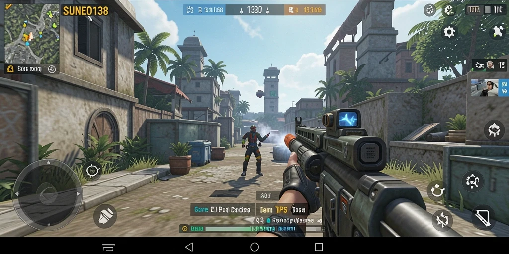 Tangkapan layar SUNEO138 menunjukkan aksi gameplay TPS yang mendebarkan.